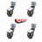 Bright Chrome Polyurethane Caster