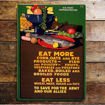Handmade Food & Beverage Wall Decor on Metal