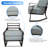 Cahanding Powder Coated Steel Outdoor Lounge Chair