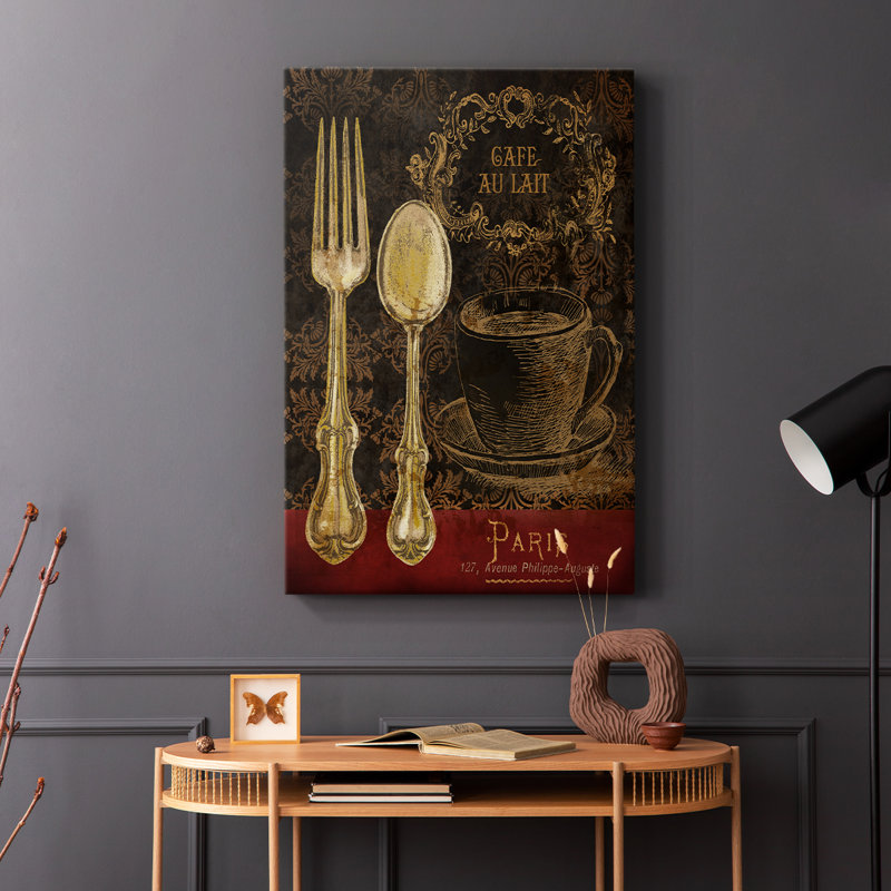 Café au lait - Cavas enveloppés de galerie, H 18 po x l 12 po