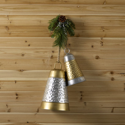 Iron Bell Ornament Set of 2