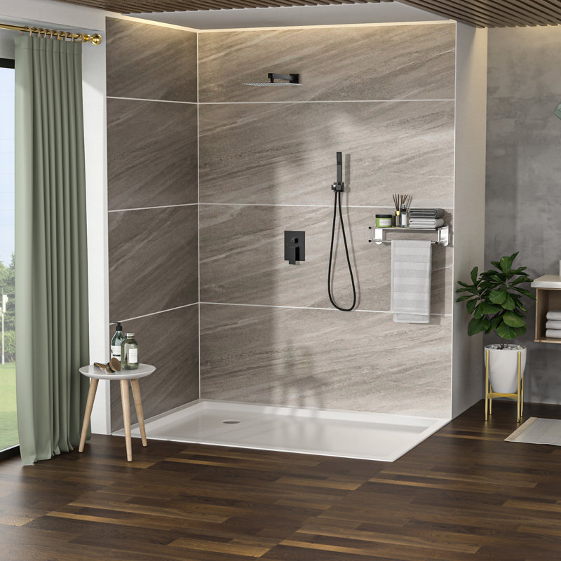 Dual Shower Head System - 10 Inch Matte Black With Rainfall And Handheld, 1.8 Gpm, Stainless Steel, Wall Mounted, Advanced Features Easy Installation & Maintenance