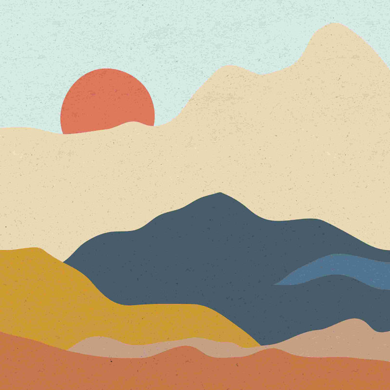 Mountainous II, H 12 po x l 12 po