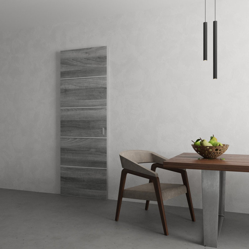 Grange cachée | Planum 0020 | Portes robustes à finition robuste et modernes | Ensemble coulissant Magic, 32 po x 96 po