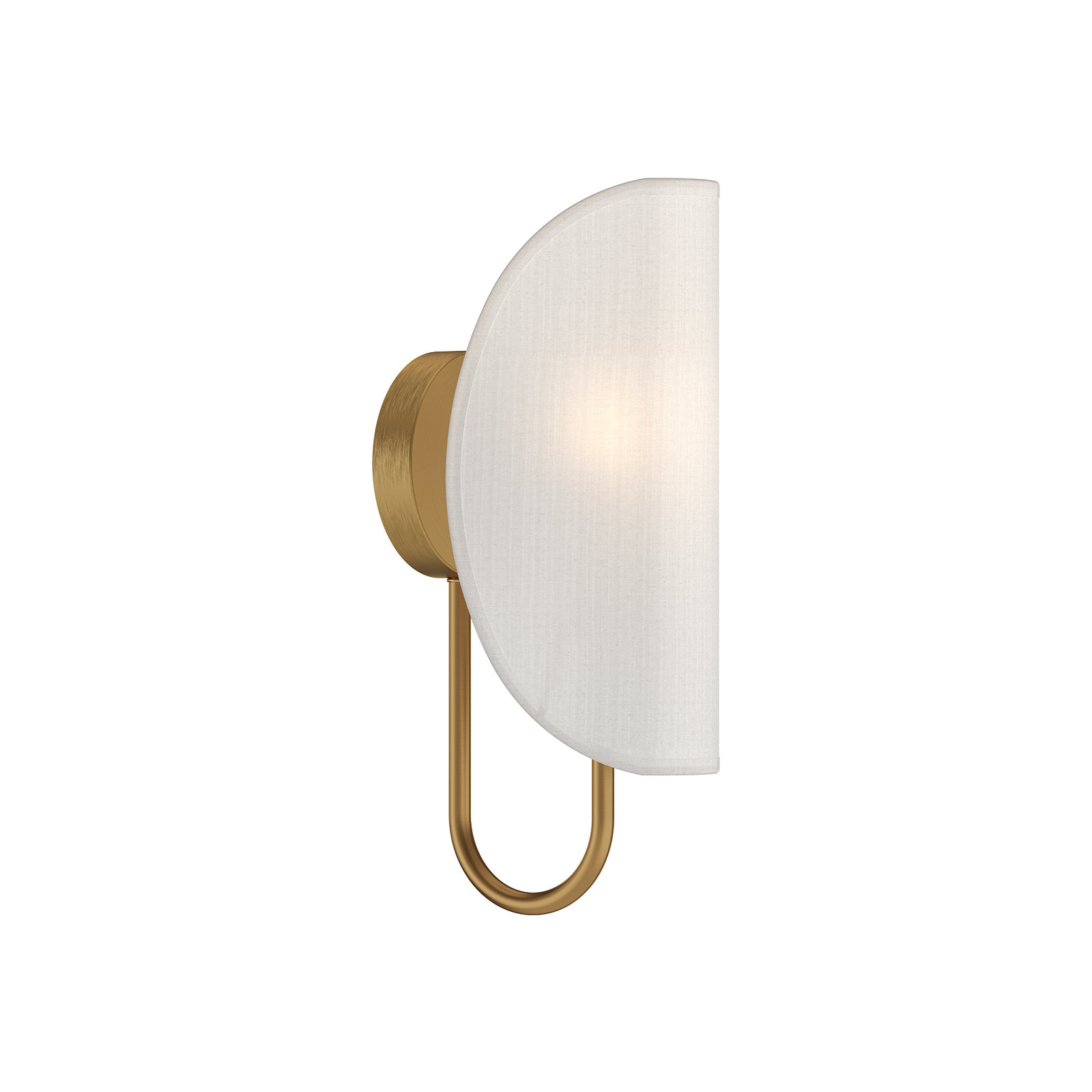 Calline Single Light Dimmable Armed Sconce, Aged Gold