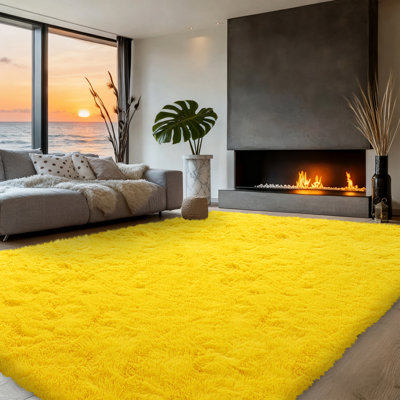 Silk-Cloud Series - Tapis élégant en velours de qualité supérieure, microfibre soyeuse ultra-lisse au toucher, antidérapant et sans poils pour la chambre à coucher