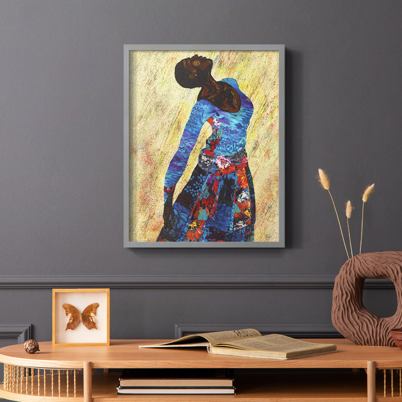 «Woman Strong IV», reproduction encadrée - bois massif, Gris, H 10 po x l 8 po