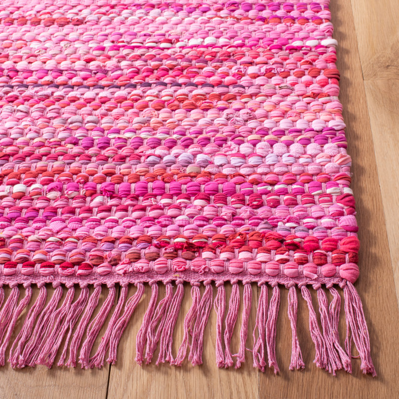 Tapis couleur unie en coton recyclé Ashburt, Carré 6 pi
