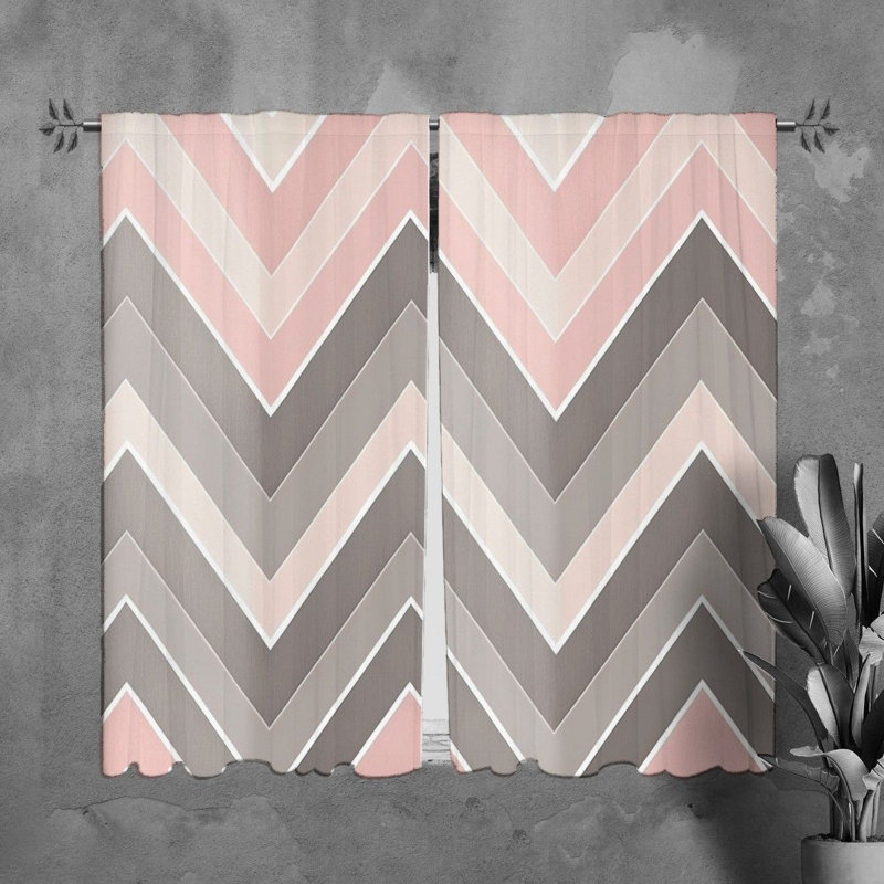 Paire de rideaux obscurcissant en polyester Tanith, L 20 po x L 82 po