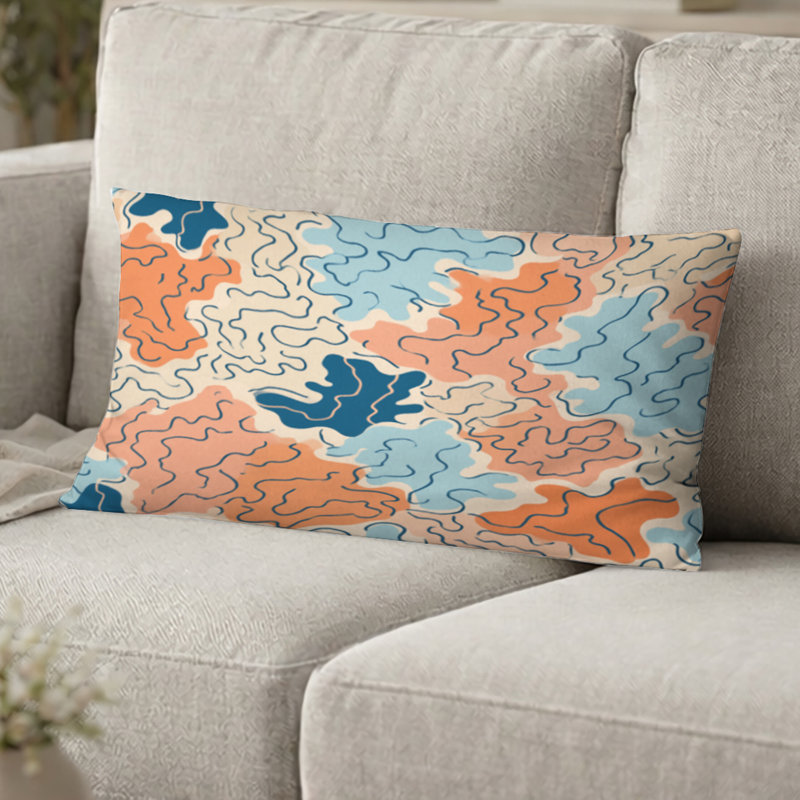 Coussin Abstract Abstract, H 12 po x l 20 po