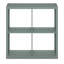 Organisateur de rangement cubique à dossier ouvert Furinno, 4 cubes, vert sauge-584359491-584359501