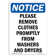 SignMission Please Remove Clothes Promptly Sign | Wayfair