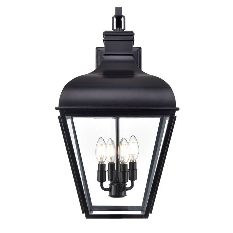 Applique murale d'extérieur Dreu - noir mat, H 24,25 po x l 13,25 po x P 15,25 po, 4 lumières