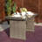 Rectangular Glass Outdoor Dining Table-1513922450