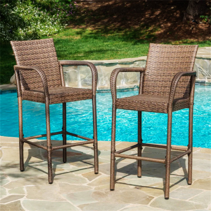 Tabouret LITTLETON, Brun