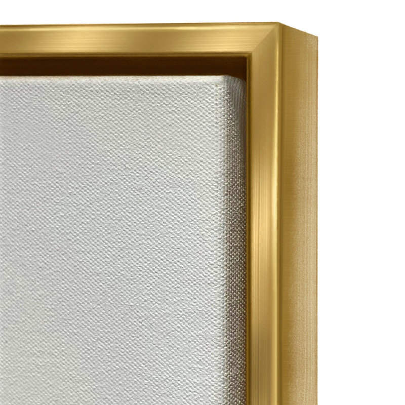 Bold Aquatic Sea Turtle Collage Painting with Gold Frame