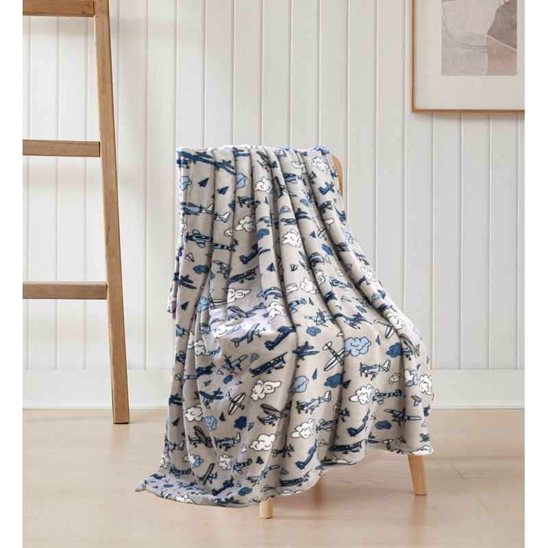 Collection de jeté en flanelle pour enfants, Avions