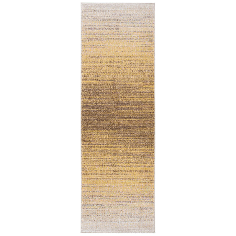 Moder Performance Abstract Rug, Runner 2'6" x 10'