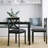 Gracie Oaks Cross Back Upholstered Dining Chair-1505396106