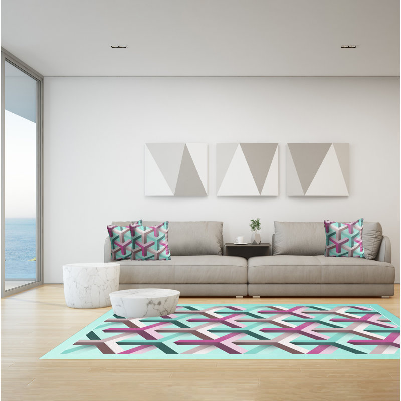 Gaonou Geometric Area Rug, Rectangle 140 x 200cm
