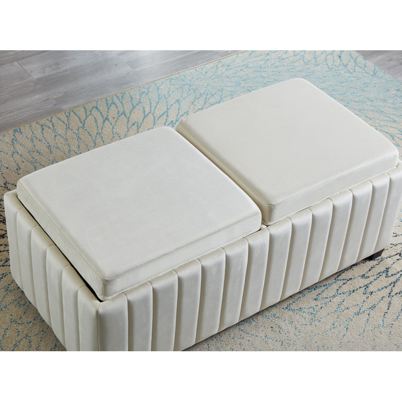 Banc de rangement en tissu Ravenscroft