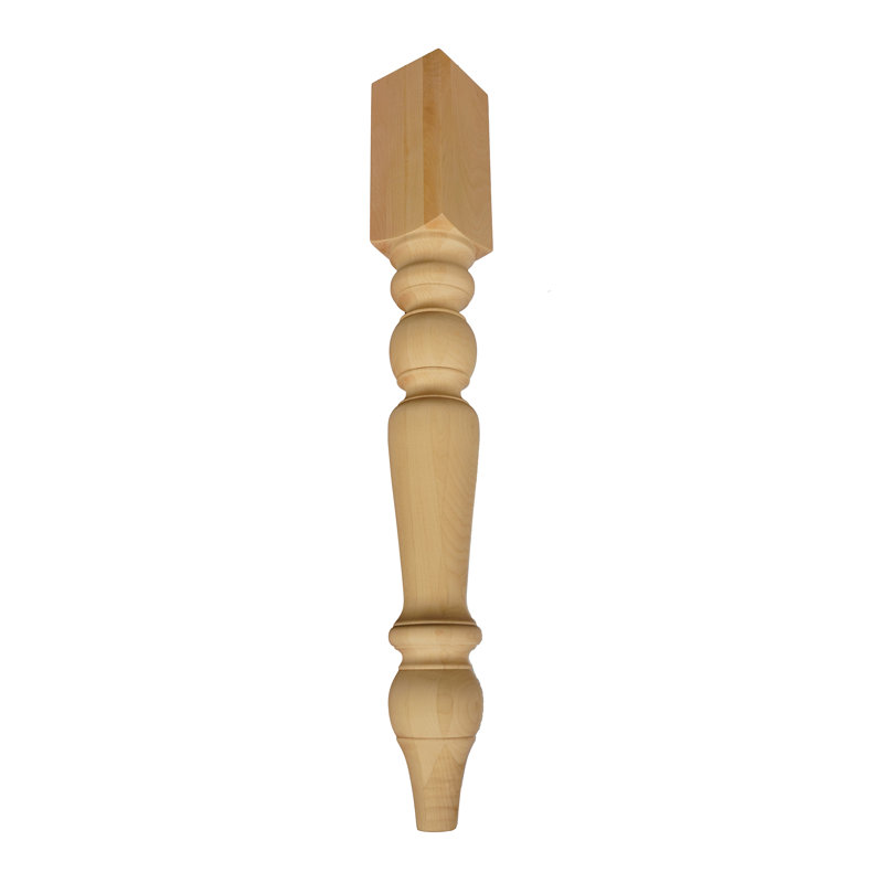 BingLTD - 29" Tall Unfinished Square Maple Post - 1 PC (TL3529-MA-UNF)