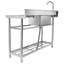 47.2" L x 19.7" W Free Standing Laundry Sink