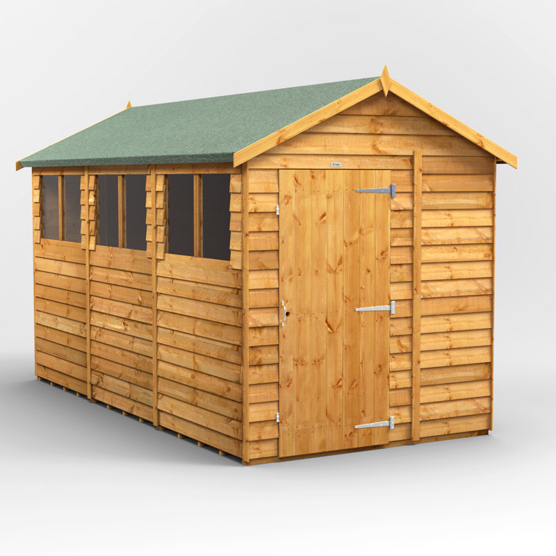 Powersheds Timber Overlap Apex Garden Shed