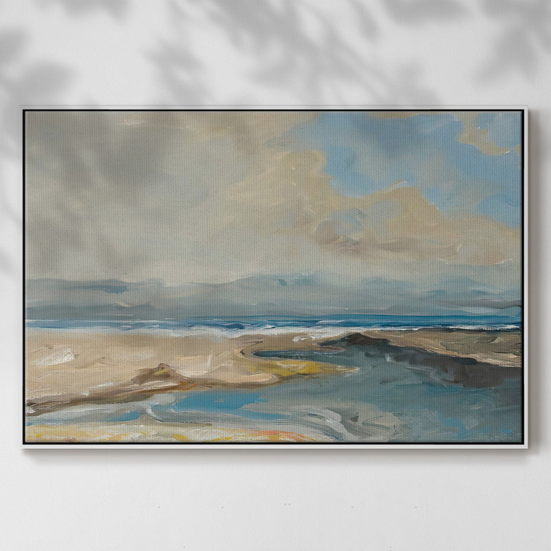 Lincoln Beach, Blanc, Blanc, H 17 po x l 25 po x P 2 po