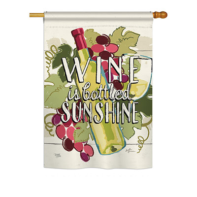 Double Sided 40'' H x 28'' W Polyester House Flag