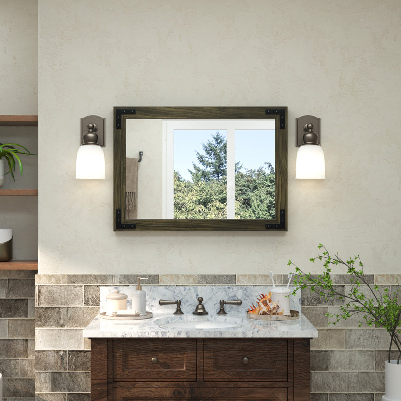 Miroir Gwenneth, 20 po x 28 po, Noir