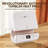 HTVRONT Automatic  Heat Press Machine Light Blue &Automatic Mug Heat Press Machine White