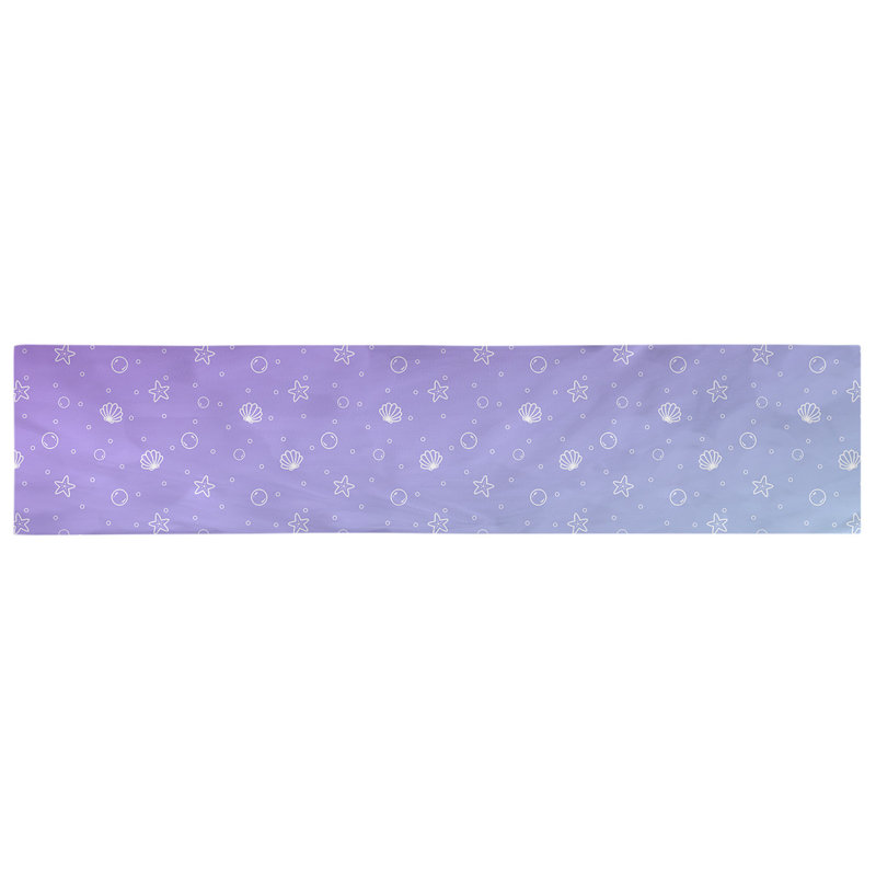 Avicia Geometric Table Runner, 72" x 16", Purple/Blue, 100% Cotton