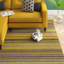 Tarren Handwoven Wool Yellow Striped Area Rug-63434191