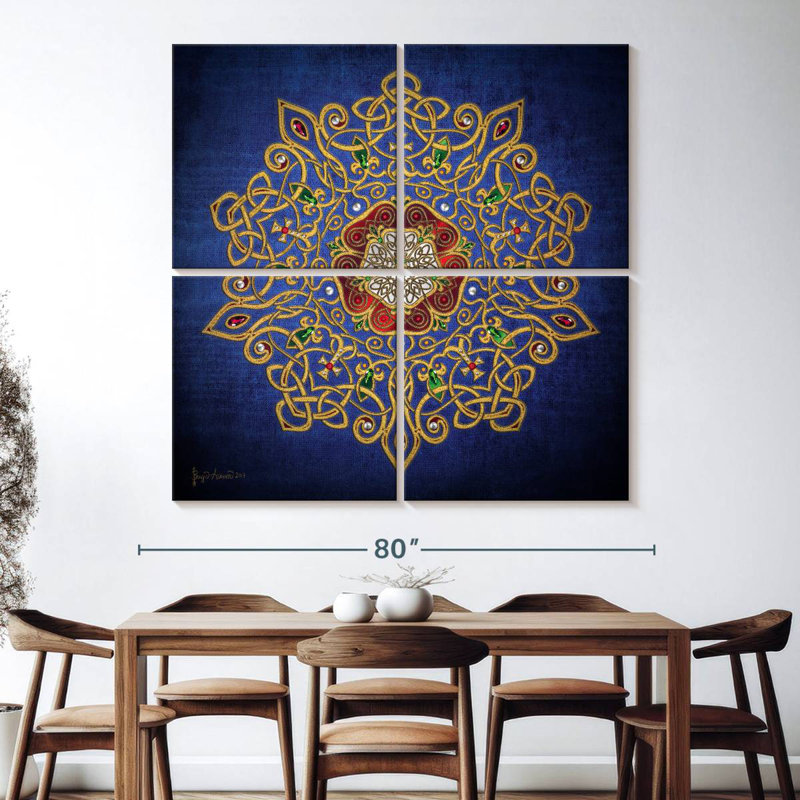 Rose tudor Kerner Celtic, H 74 po x l 74 po