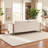 Scandinavian Modern 79" Cotton Blend Sofa-966998807