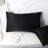 2-Pack 19.7x26" Black Satin-Like Polyester Pillowcases Envelope & Zipper-126236134-126236137