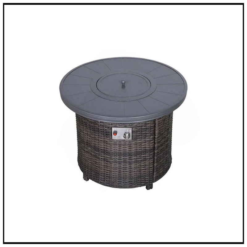 25" H X 32" W Propane Outdoor Fire Pit Table