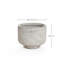 Blanc rustique avec pot rond gris-829080912