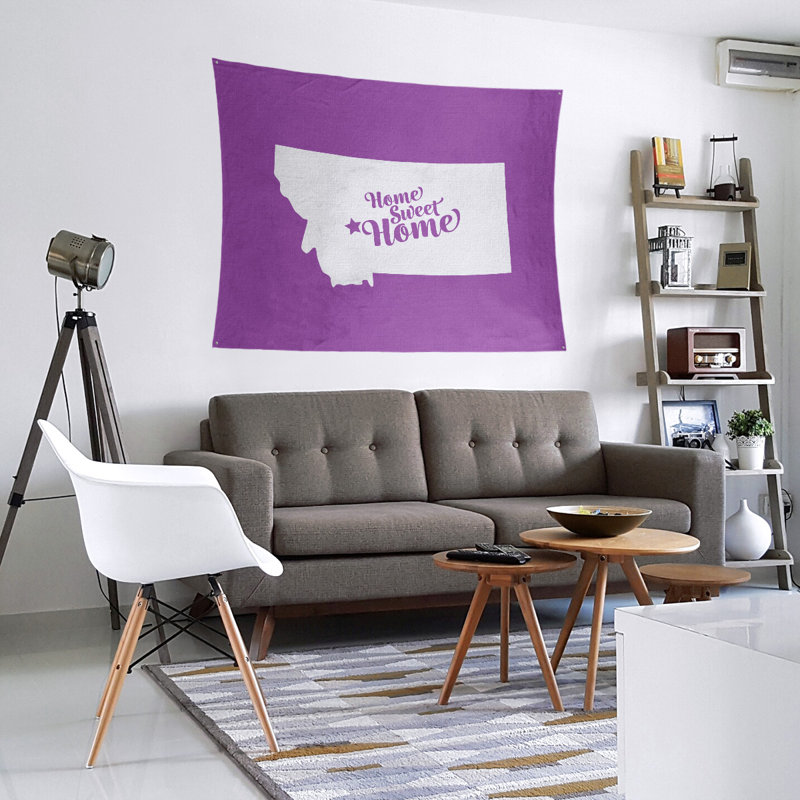 Tapisserie Home Sweet Helena, H 51 po x l 60 po, Violet