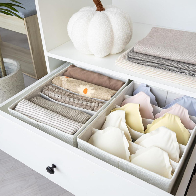 Organisateur de vêtements pour garde-robe, organisateurs de tiroir pour vêtements, organisateurs de garde-robe et rangement, organisateur de jeans pour garde-robe, organisateur de t-shirts pour tiroir, pantalons, chemises, paquet de 4