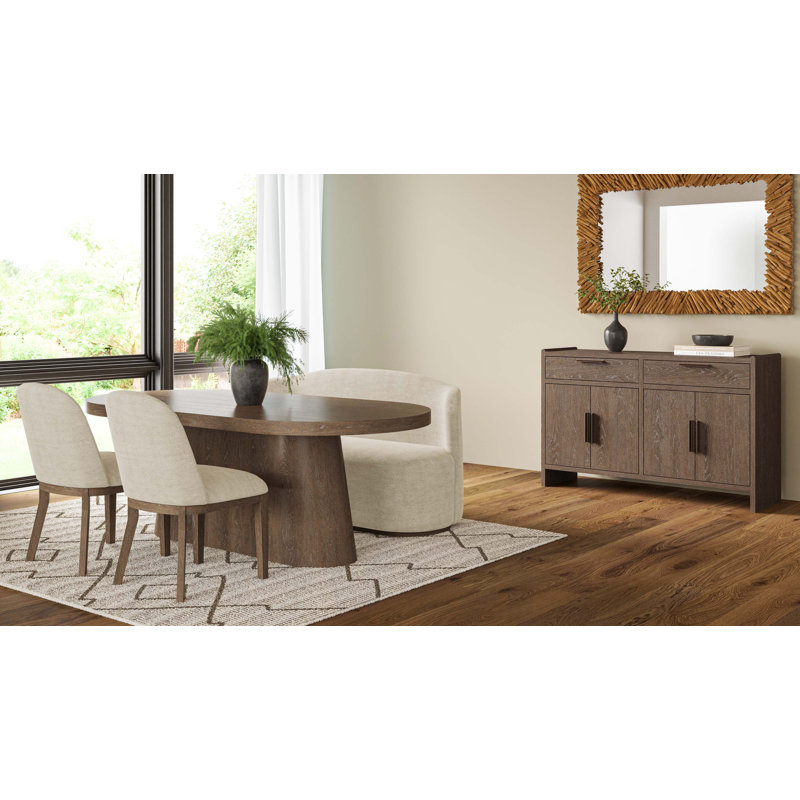 Marielle Katsikis 4-Door Wood Server, Cocoa