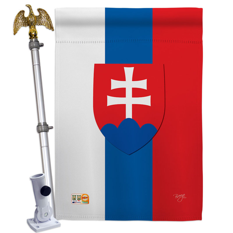 Ensemble de drapeaux en polyester 2 côtés 40 x 28 po