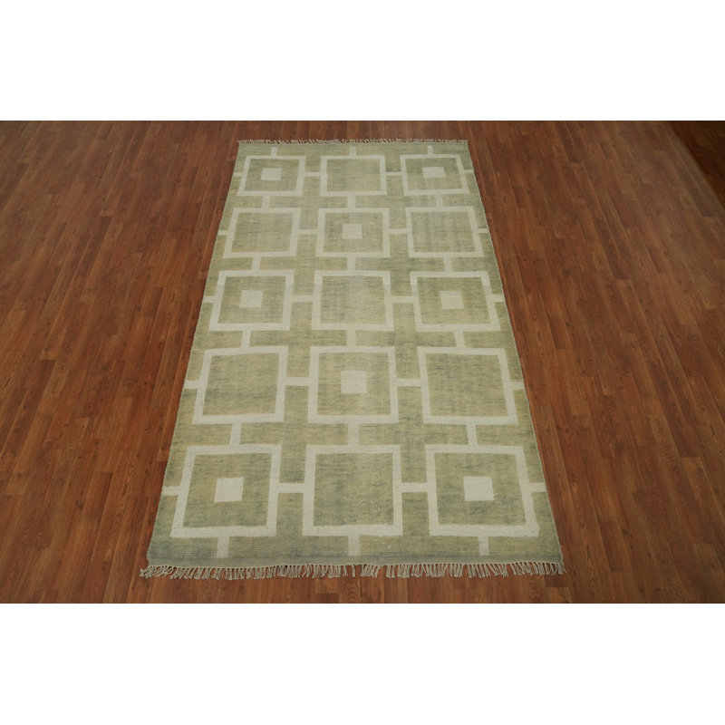 Tapis oriental géométrique moderne 5 x 8