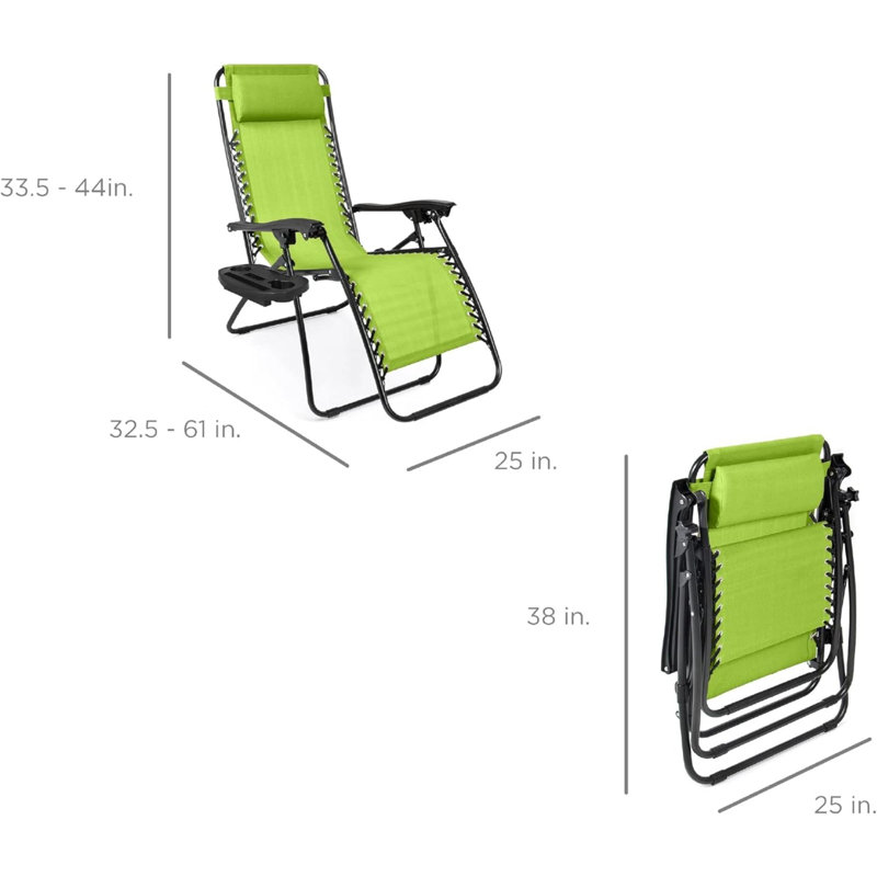 Sou Folding Zero Gravity Chair, Green