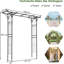Pennville 208cm W x 52cm D Iron Arbour in Black