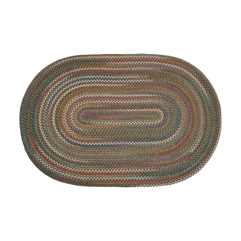 Tapis intérieur / extérieur bronze fait à la main Orval, Ovale 3 pi x 5 pi