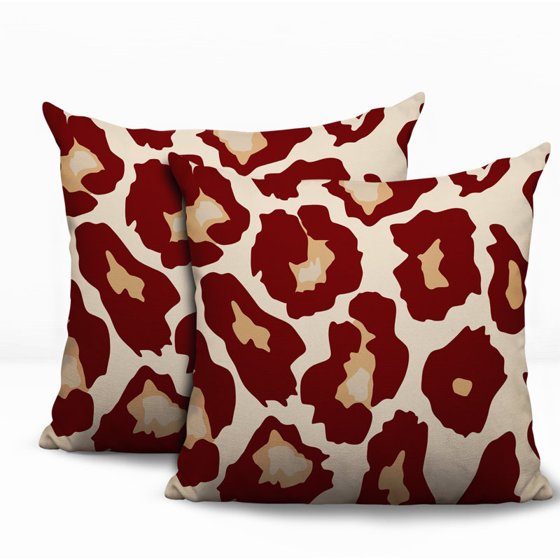Oreiller réversible intérieur / extérieur Gelle, 16x16, Red