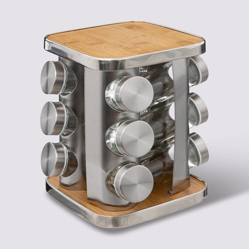 Freestanding Stainless Steel Spice Rack