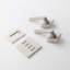 Levier de porte moderne double nickel satiné Chrystie-71089217-71089218-71449915